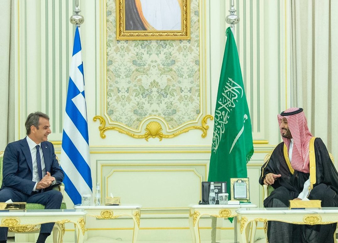 Κυριακός Μητσοτάκης: Συνάντηση με τον πρίγκιπα της Σαουδικής Αραβίας – Οι συμφωνίες που θα κλείσουν