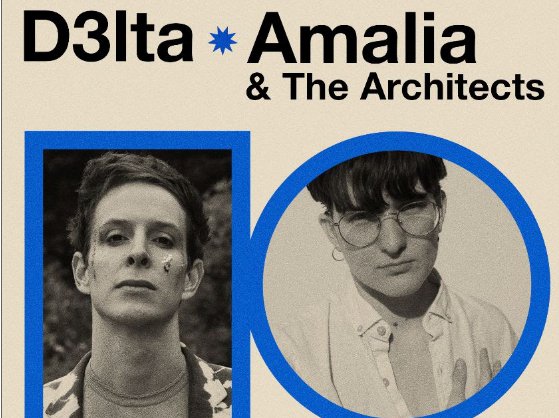 D3lta – Amalia & The Architects live- Double bill στο six d.o.g.s.  