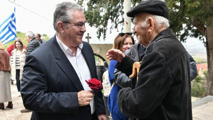 Παρουσία Κουτσούμπα η επιμνημόσυνη δέηση για τους αγωνιστές του ΕΑΜ